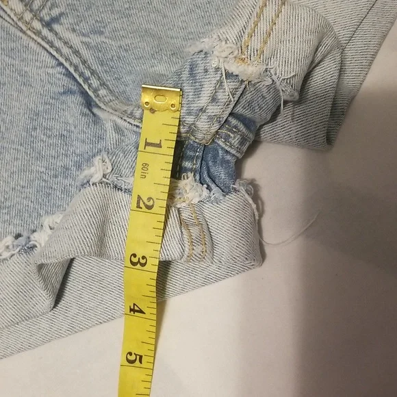 NWT Zara Denim Shorts Women's Size 4 Color Light Blue - Picture 4 of 10